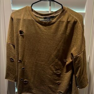 Forever 21 Tan Knit Top